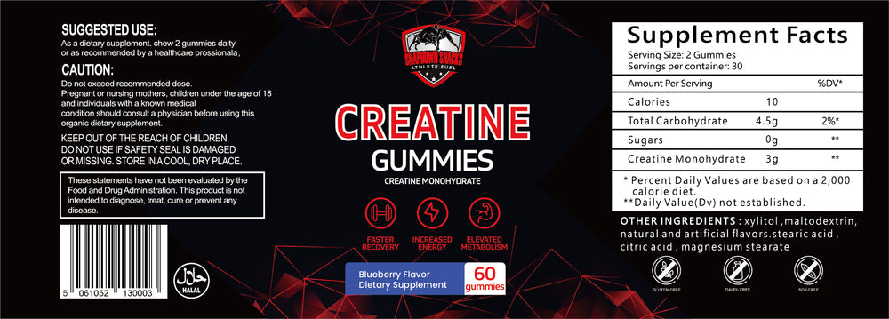 
                      
                        Snapdown Supplements - Creatine gummies - Snapdown Snacks     
                      
                    