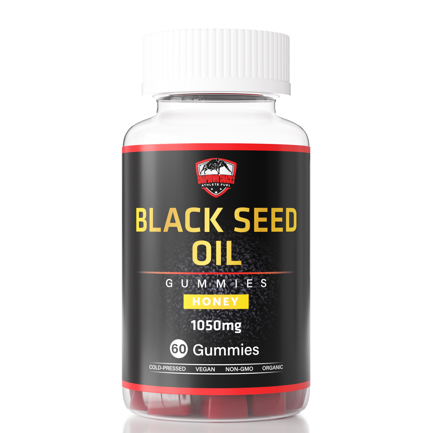 Snapdown Supplements - Black Seed Oil Gummies - Snapdown Snacks     